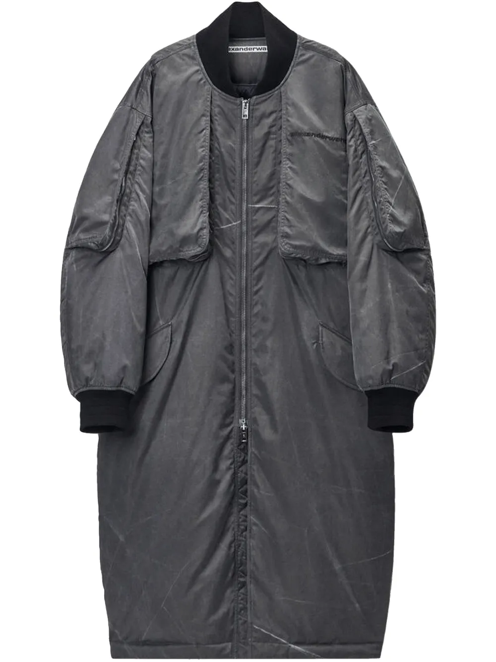 

Утепленная парка Alexander Wang, серый