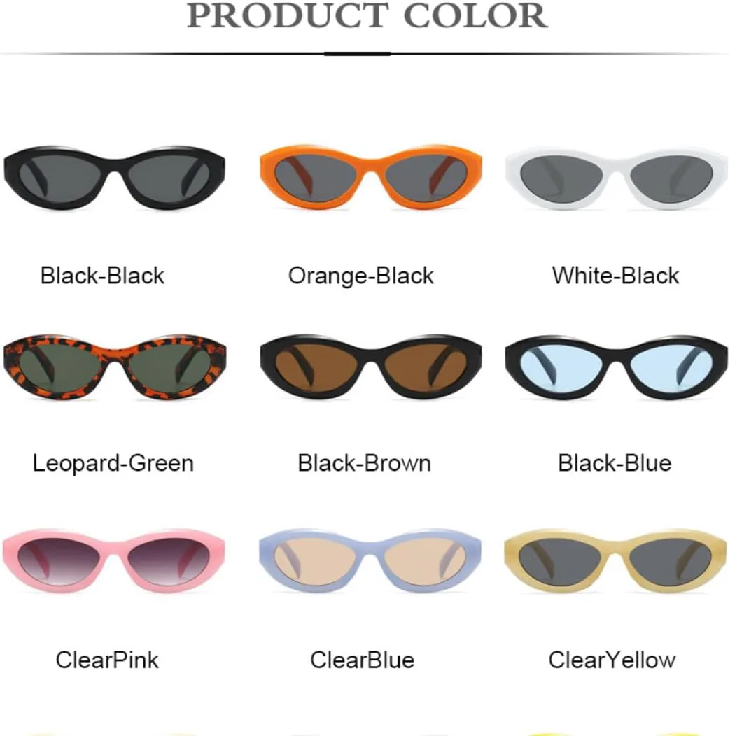 

Солнцезащитные очки с защитой UV400 | Линзы овальной формы | Для женщин и мужчин | Для занятий спортом на открытом воздухе и вождения DSVIGF, Clearyellow