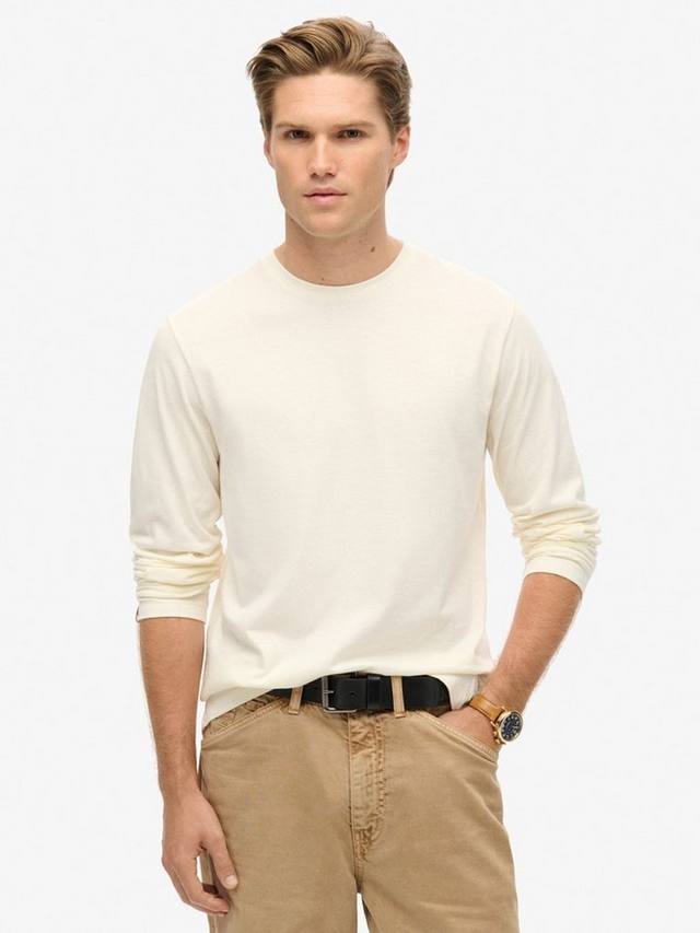 

Классический базовый топ Superdry, Bone White