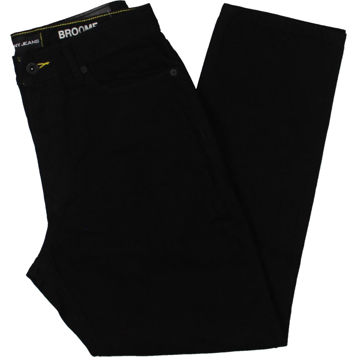 

Женские укороченные джинсы с высокой посадкой и карманами DKNY Jeans, цвет rinse black
