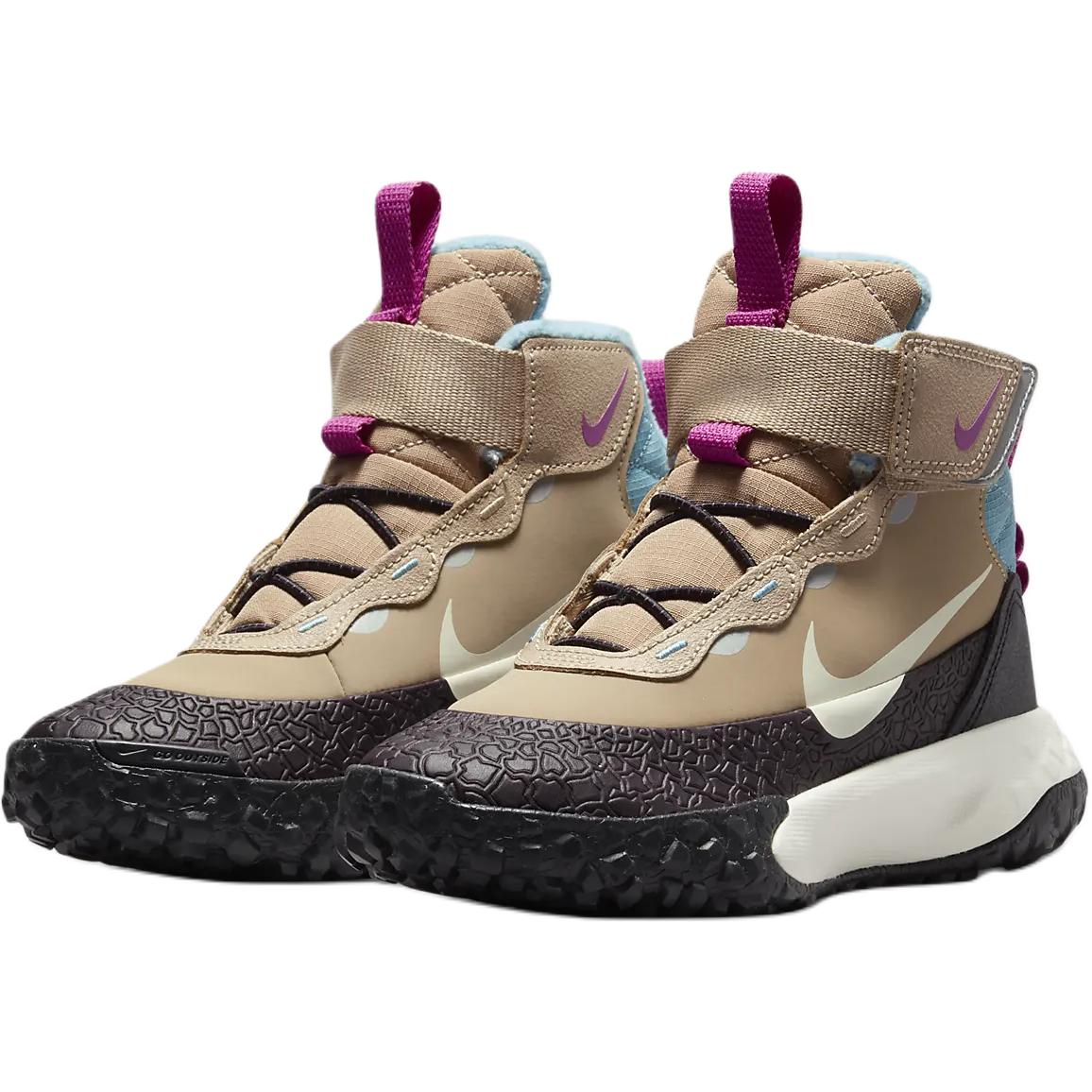 Антискользящие износостойкие детские ботинки Nike коричневый черный синий для детей 3-7 лет — фото 3