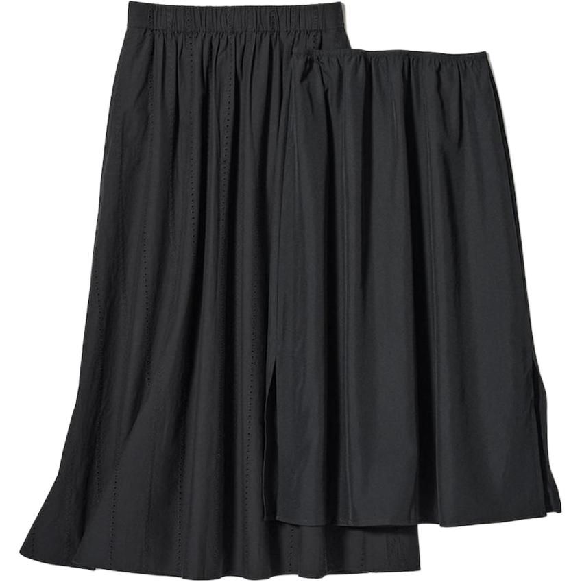 

UNIQLO Повседневная длинная юбка Women's Black