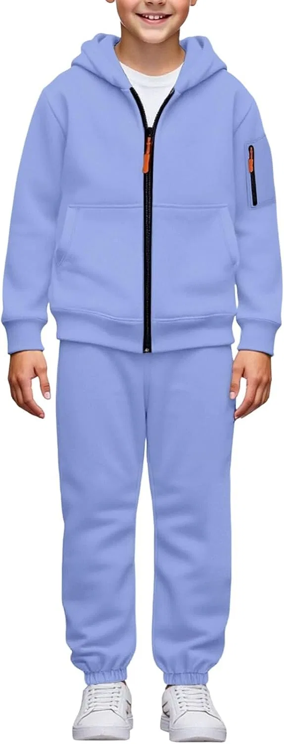 Детский спортивный костюм из флиса, Generic, 2 предмета, Light Violet — фото 2