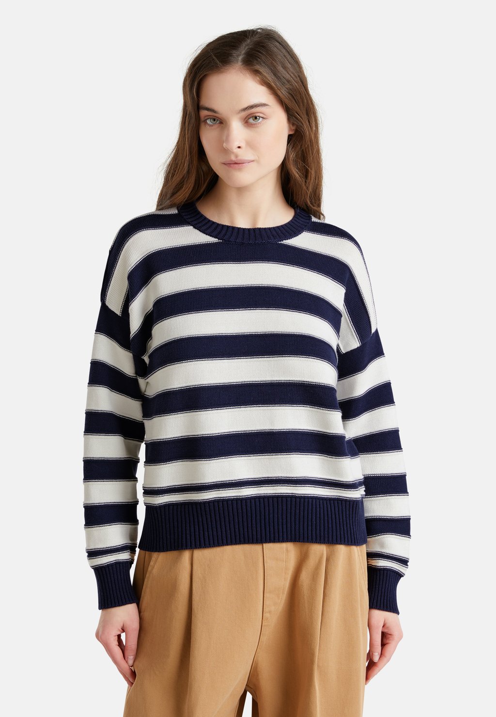 

Джемпер STRIPED United Colors of Benetton, синий