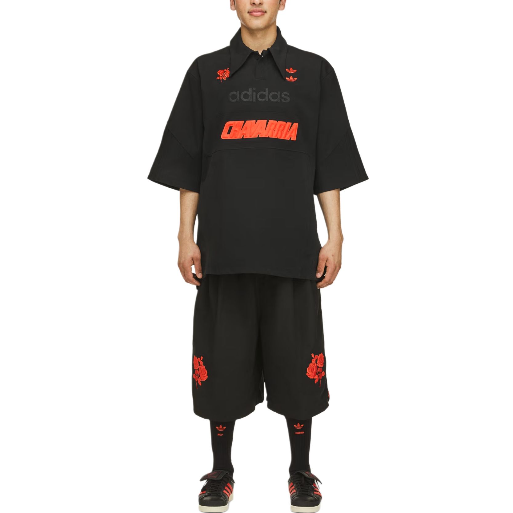 

Длинные шорты Adidas X Willy Chavarria Adidas Originals, черный