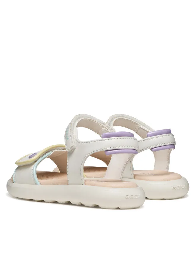 Geox Сандалии J Sandal Puffypop Gi J65MSC 05402 C0653 D белые — фото 3