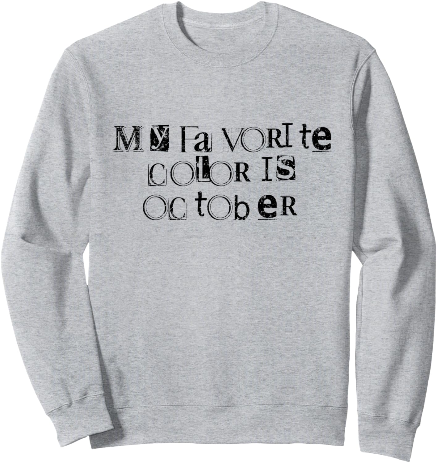 

Мой любимый цвет - толстовка «Октябрь» My Favorite Color Is October, серый