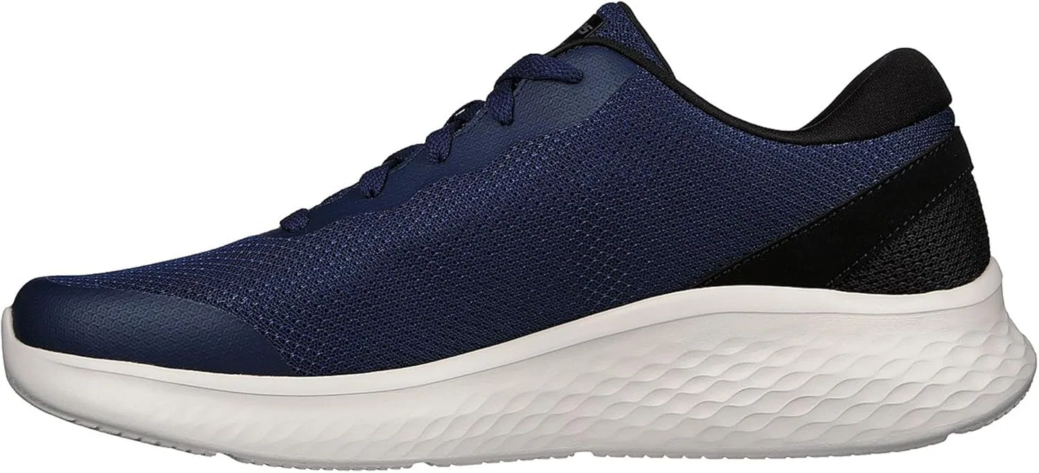 Мужские кроссовки Skechers 232591 Nvbk, Navy Mesh Duraleather Trim — фото 4