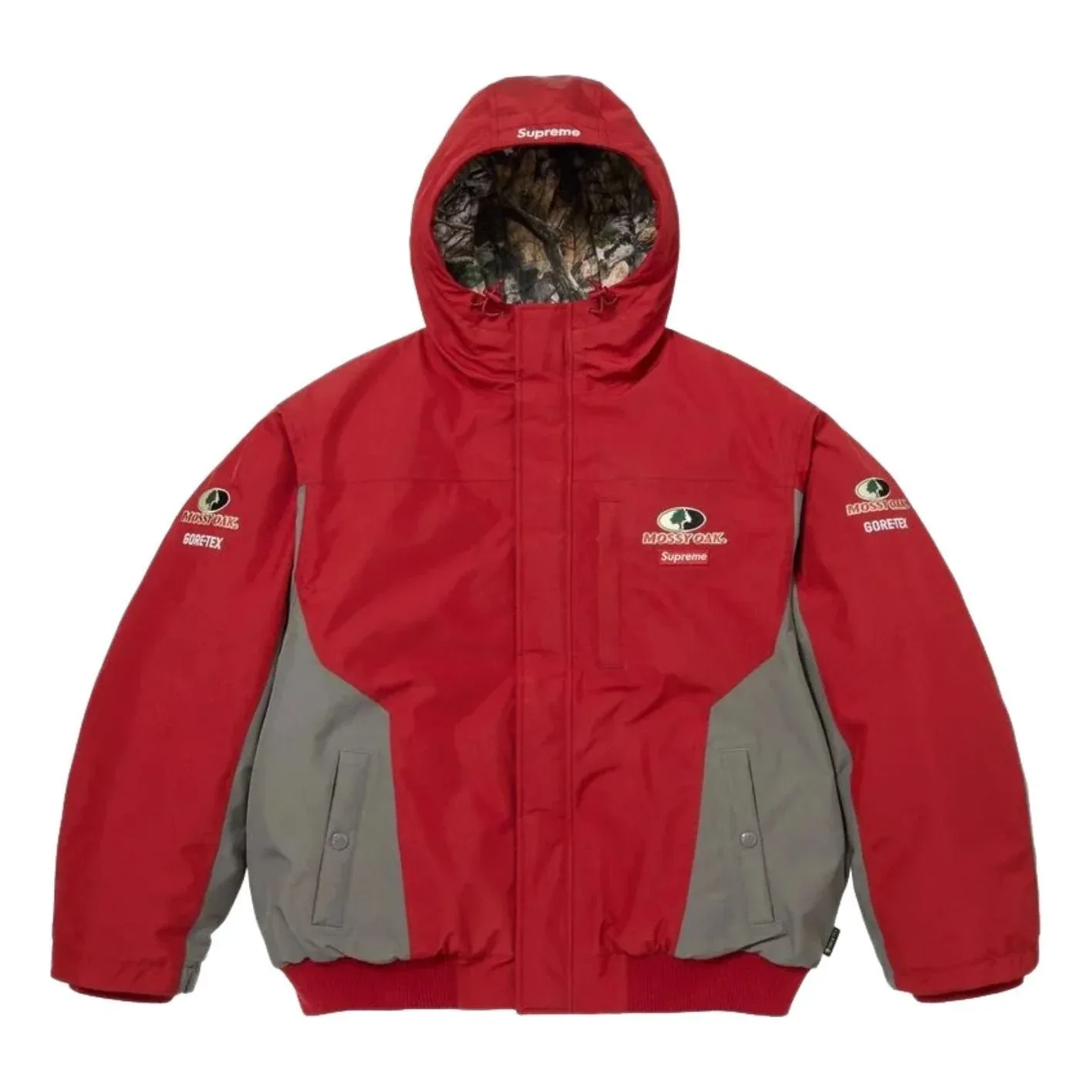 Куртка Supreme x Mossy Oak SS26 GORE-TEX, цвет 'Red'