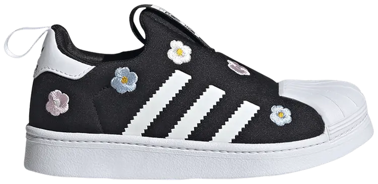 

Кроссовки adidas Superstar 360 C 'Floral Embroidery - Black', черный