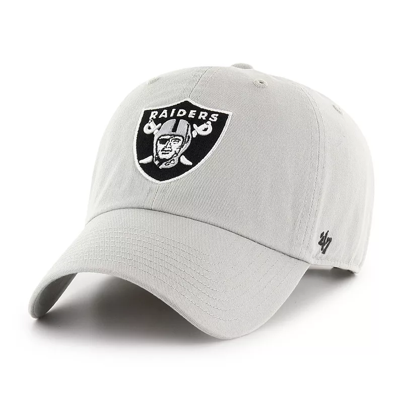 

Мужская серая регулируемая кепка Las Vegas Raiders '47 Cleanup