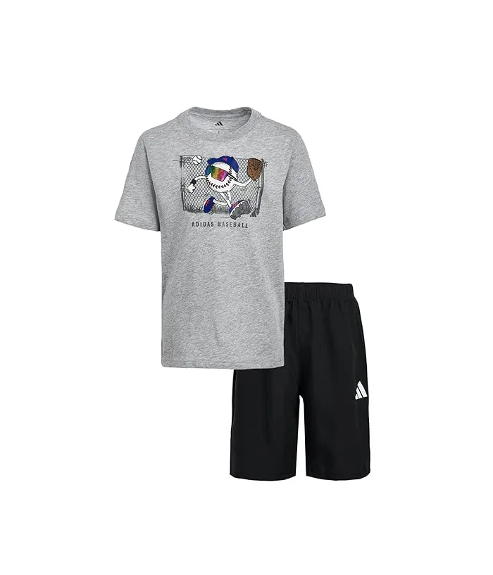 Детский костюм с принтом Adidas Kids, Medium Grey Heather