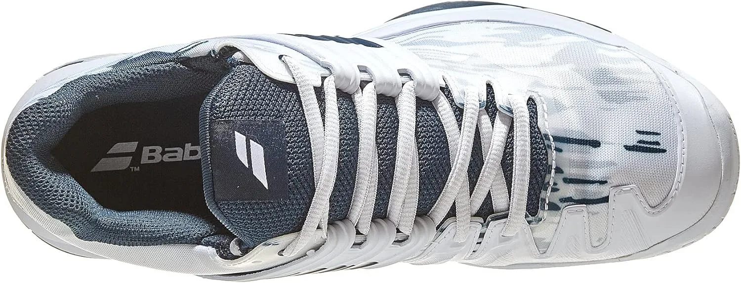 Мужские теннисные кроссовки Babolat Propulse Fury Ac All-Court Shoes, бело-синие — фото 4