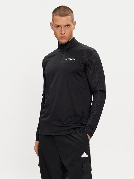 

Узкий крой с длинным рукавом Adidas, черный
