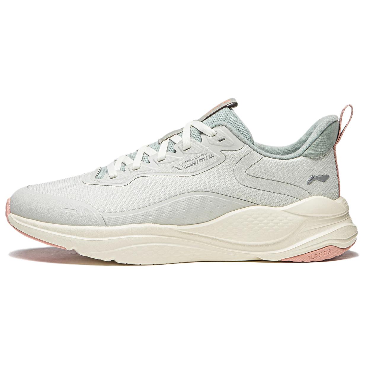 

LINING Женские повседневные кроссовки для бега Liuyun с амортизацией, износостойкие, низкие, цвет lake water green gray