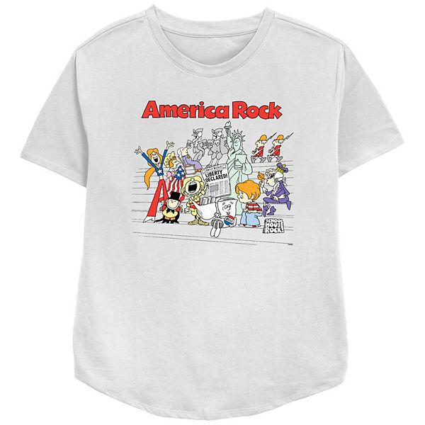 

Футболка с принтом Schoolhouse Rock! America Rock, женская, relaxed fit Disney