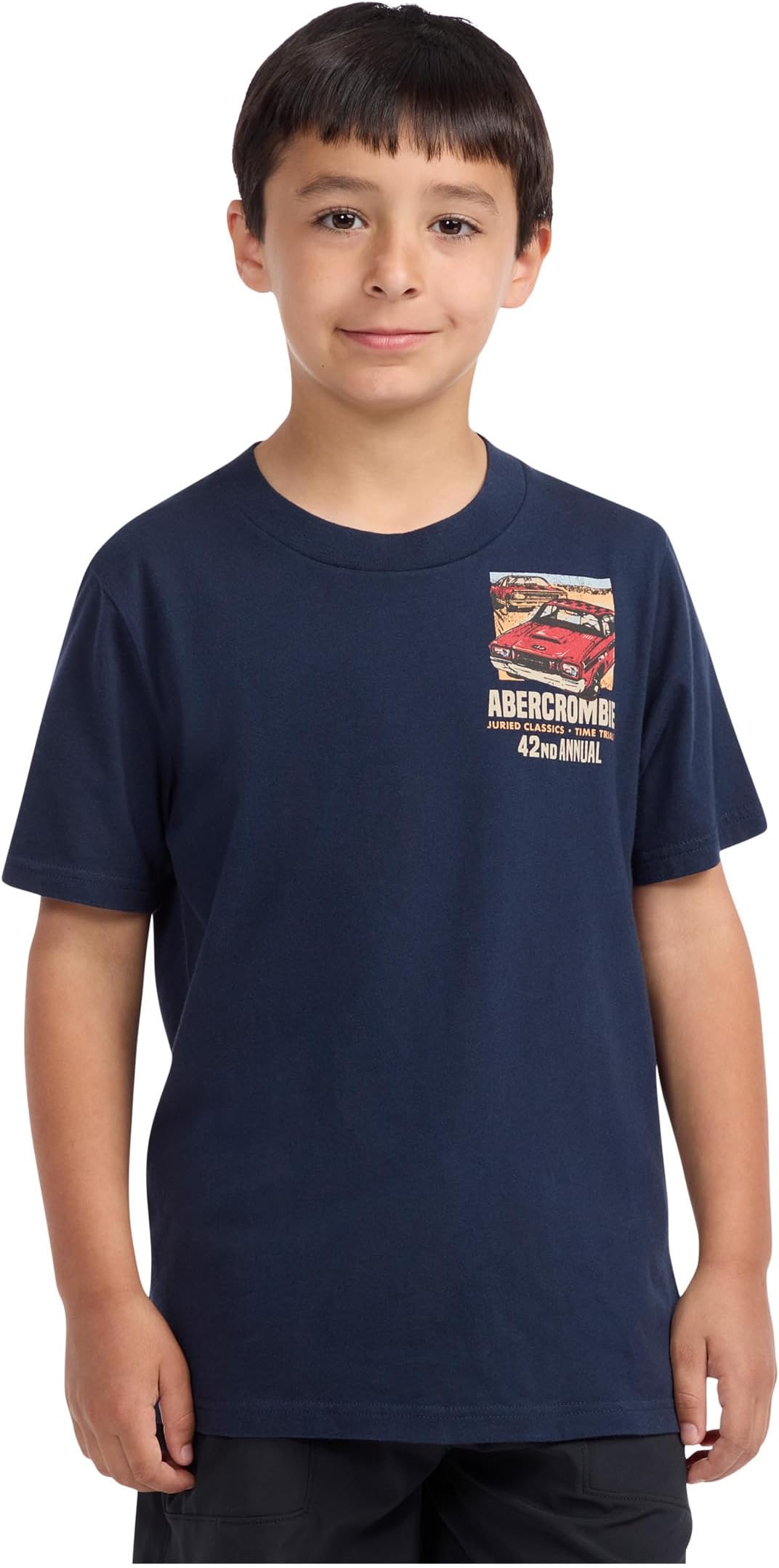 

Футболка abercrombie kids Anf Car Show Tee, цвет Navy Blazer
