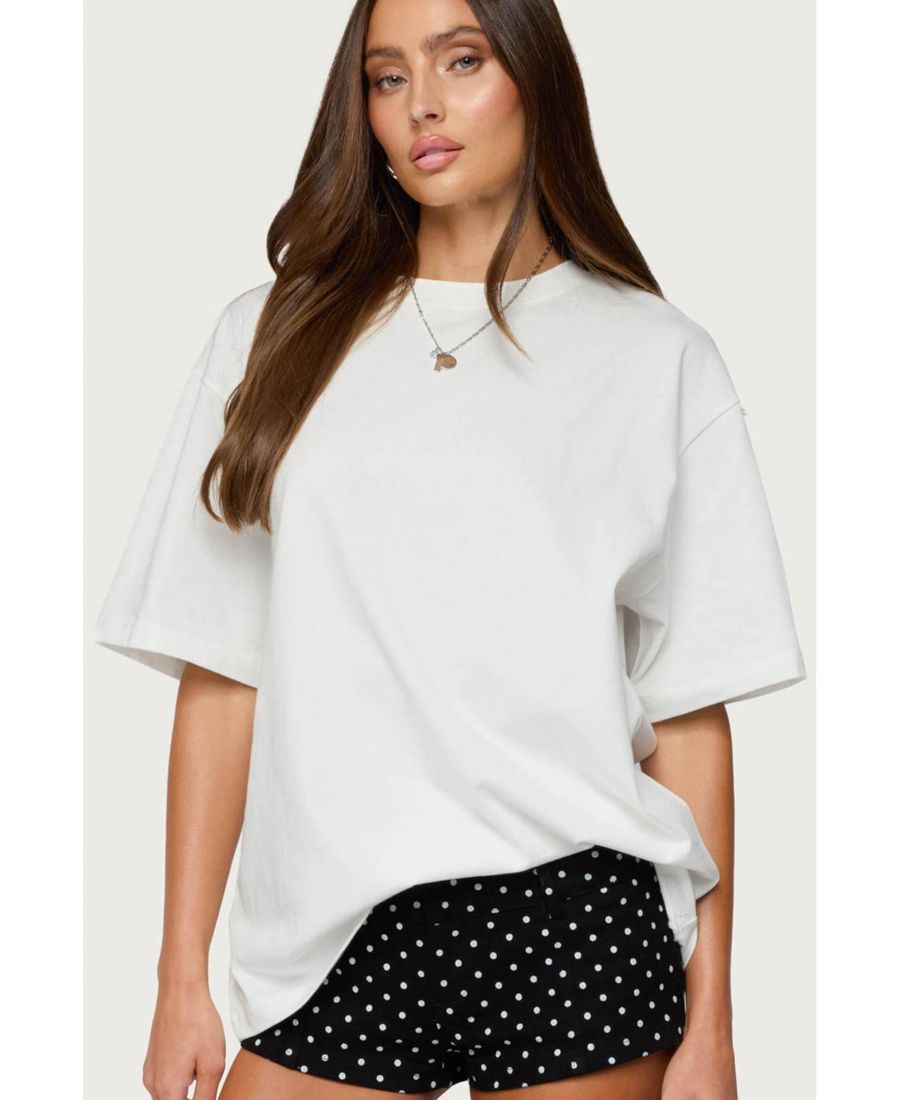 

Женская футболка Devan оверсайз Edikted, White, Белый, Женская футболка Devan оверсайз Edikted, White