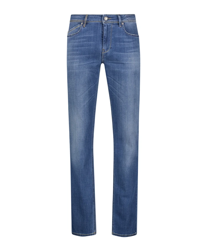 

Мужские джинсовые брюки из предварительной коллекции с пятью карманами. Re-Hash, синий