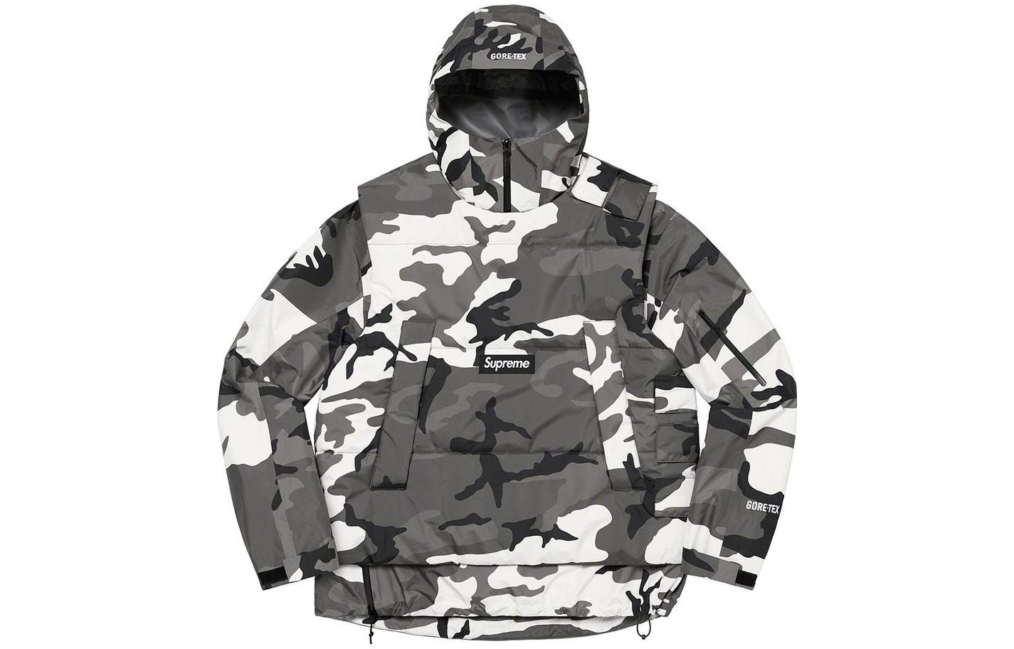 2 в 1 GORE TEX Shell Windstopper Жилет Supreme, Снежный камуфляж — фото 2