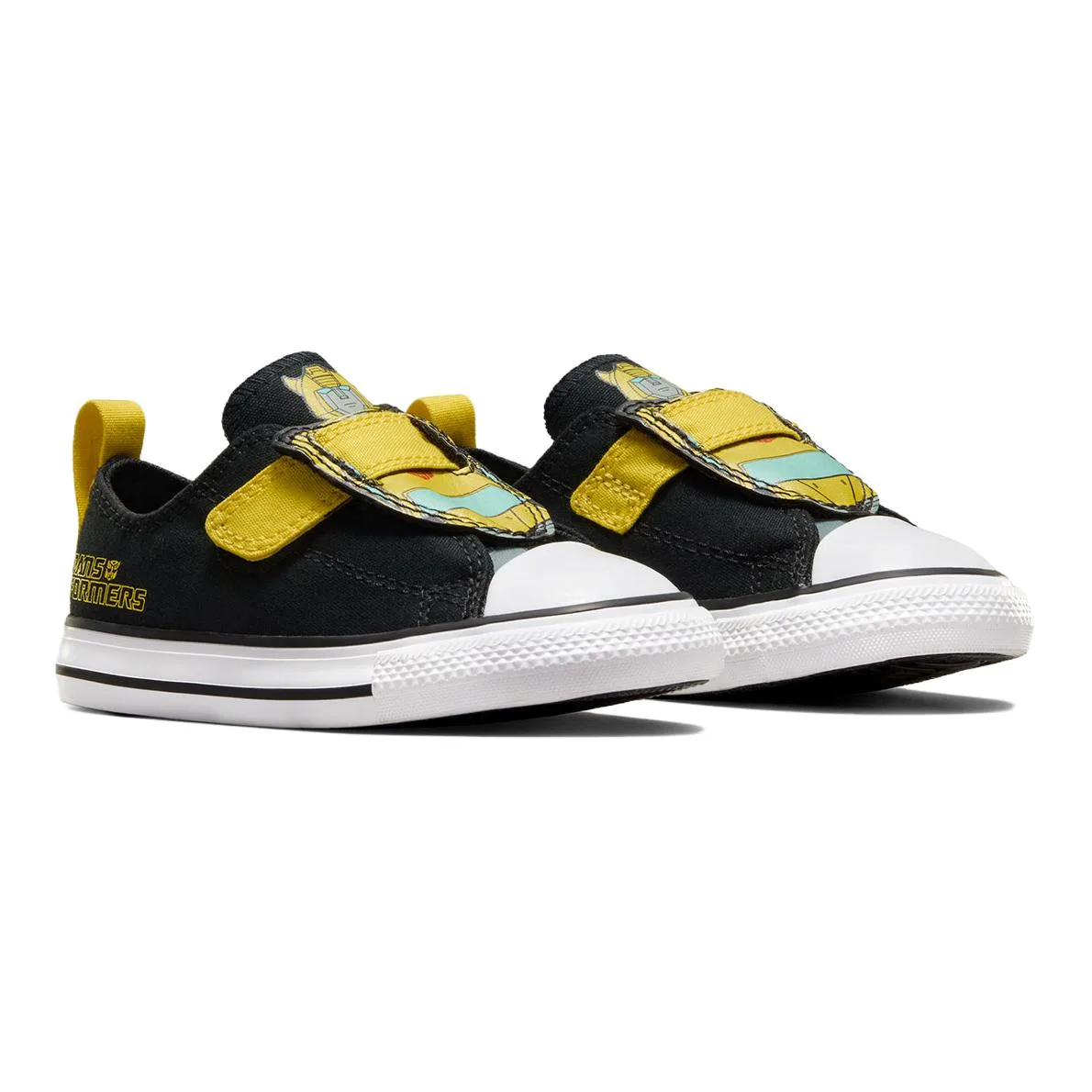 Converse TRANSFORMERS x All Star Chuck Taylor Low top детские туфли черные желтые — фото 4