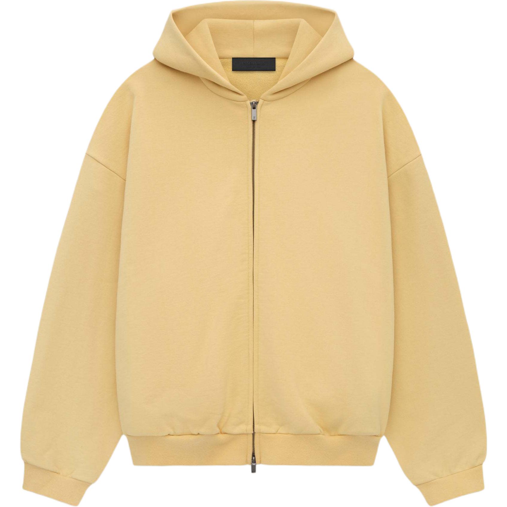 Толстовка с капюшоном на молнии Heavy Fleece Fear Of God Essentials, цвет Amber Gold/Amber — фото 3