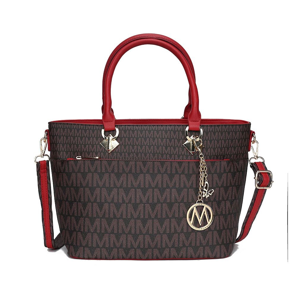

Mkf Collection Yonah Signature Женская сумка-тоут из веганской кожи с принтом от Mia K MKF Collection, красный