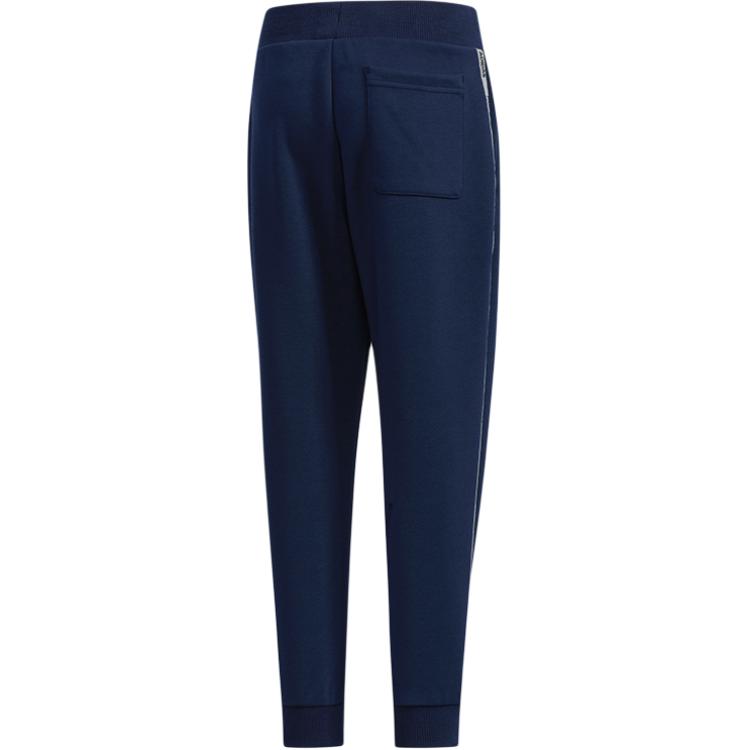 Adidas Детские вязаные спортивные штаны для детей 3-7 лет dark blue — фото 4