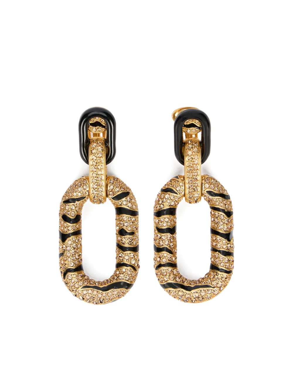 

Серьги с кристаллами Roberto Cavalli, золотой