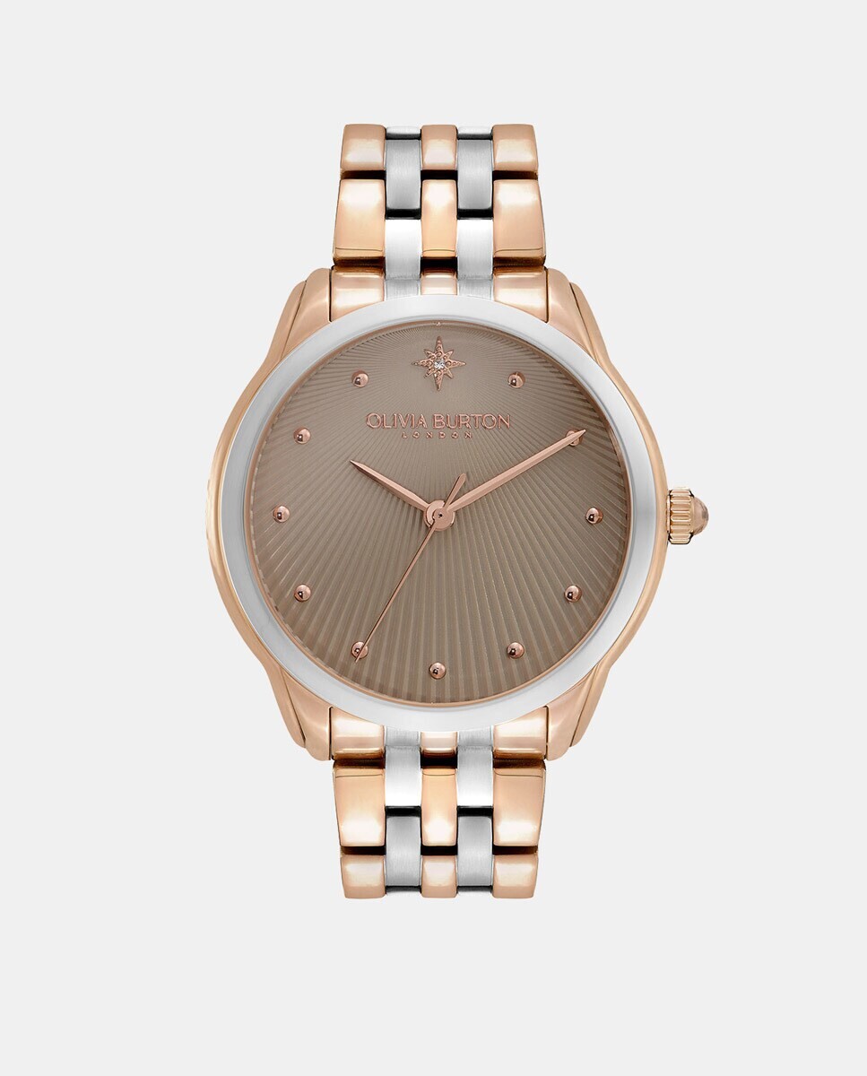 

Двухцветные женские часы Starlight 24000050 из стали Olivia Burton, розовый