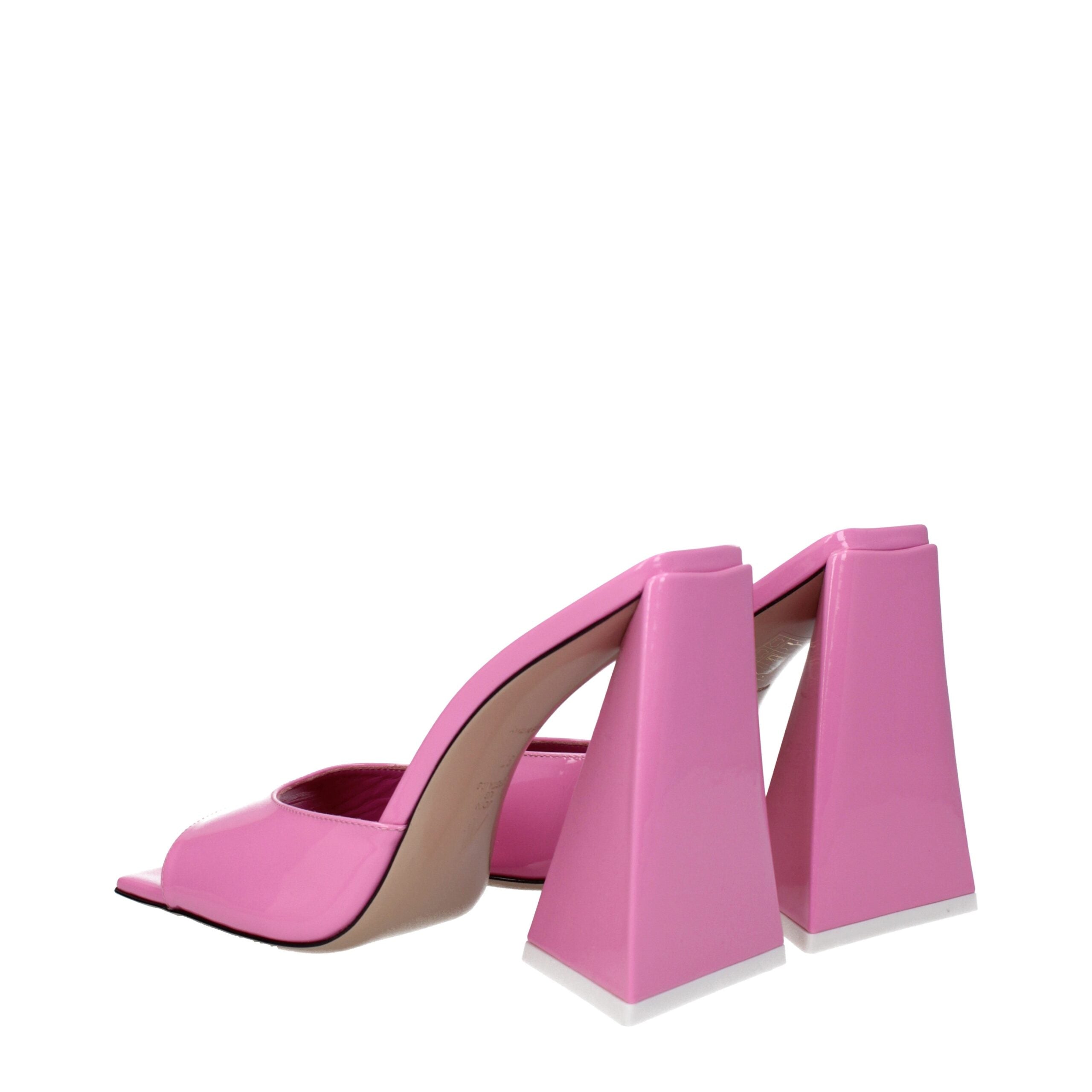 The Attico Leather Women's Sandal, розовый — фото 4