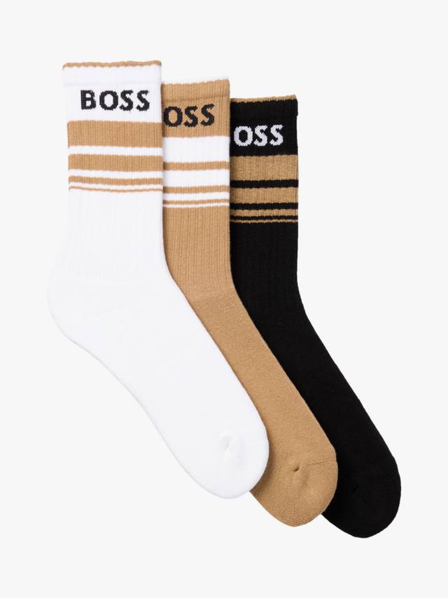 

Полосатые хлопчатобумажные носки HUGO BOSS, разноцветный