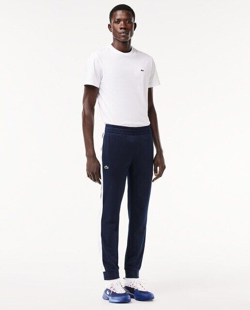 

Спортивные теннисные брюки из ткани интерлок Lacoste, темно-синий