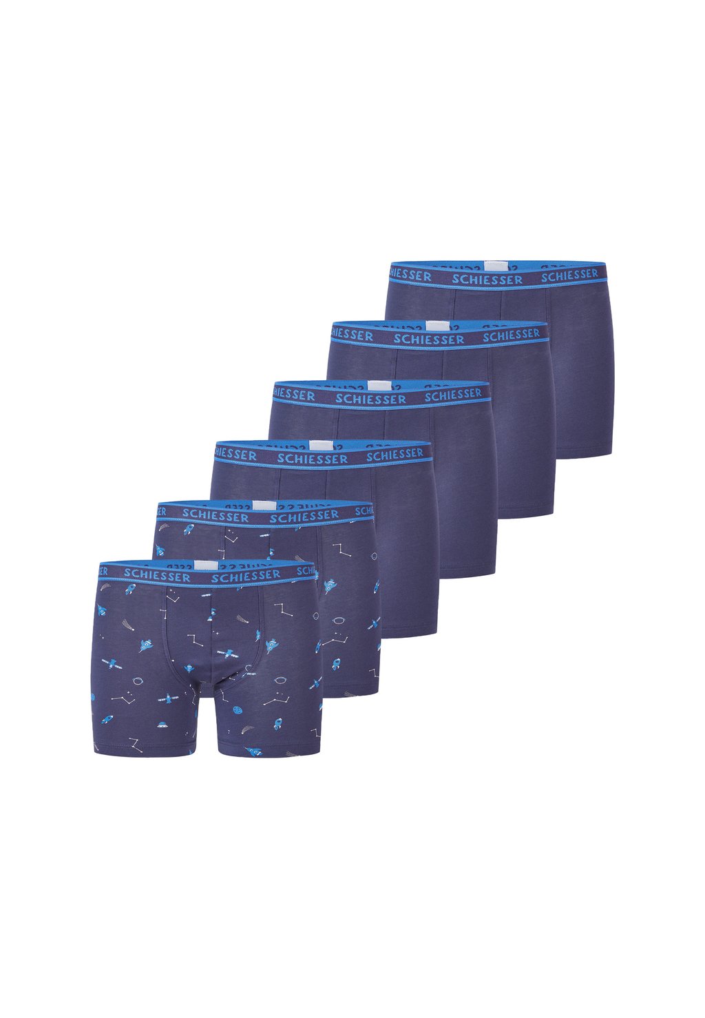 

Брюки-кюлоты 6ER PACK Schiesser, темно-синий