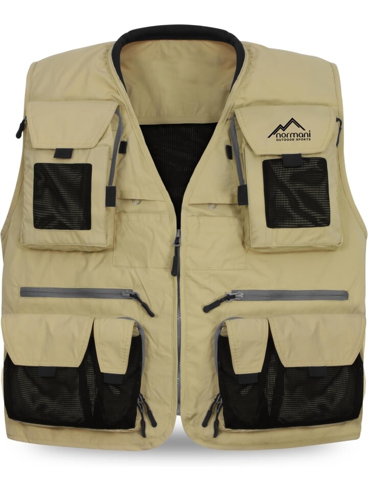

Функциональный жилет Normani Outdoor Sports, цвет khaki/schwarz