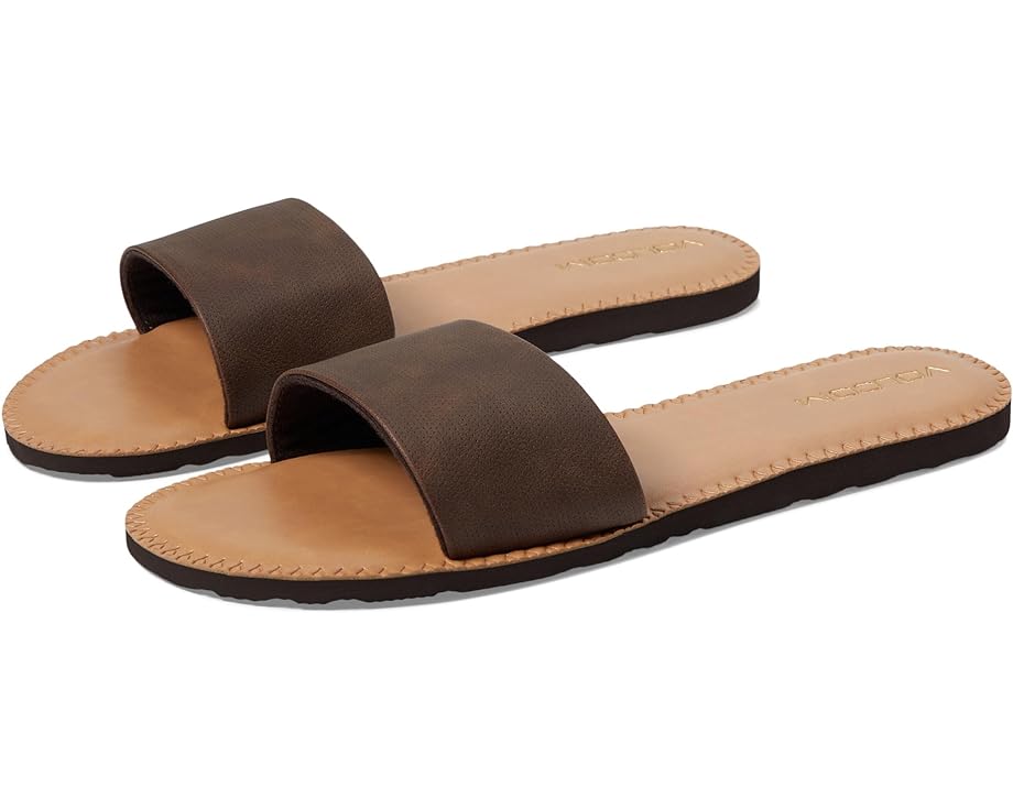 Сандалии Volcom Simple Slide, коричневый
