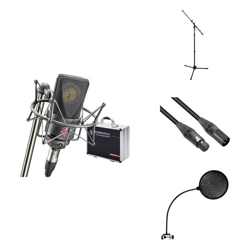 

Комплект кардиоидных конденсаторных микрофонов Neumann TLM 103 с большой диафрагмой (Монофонический комплект, черный)