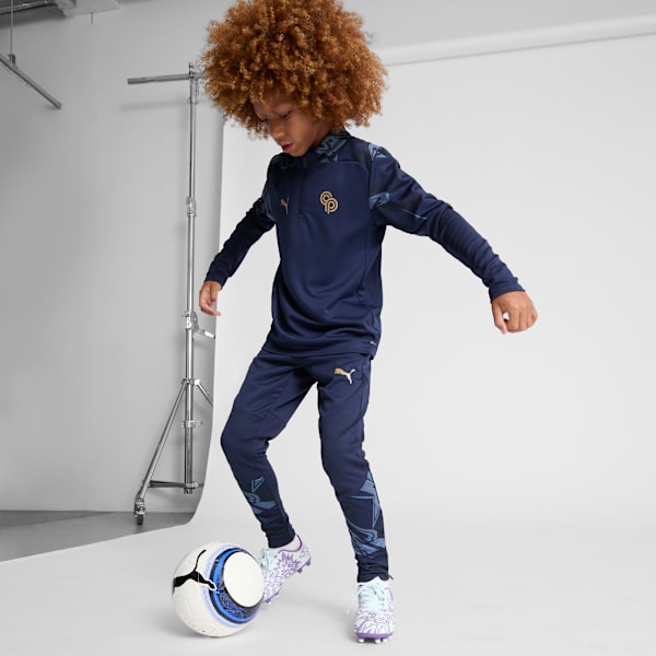 Детские футбольные бутсы для игры на твердом/искусственном грунте Puma X Christian Pulisic Tacto Ii, синий — фото 3