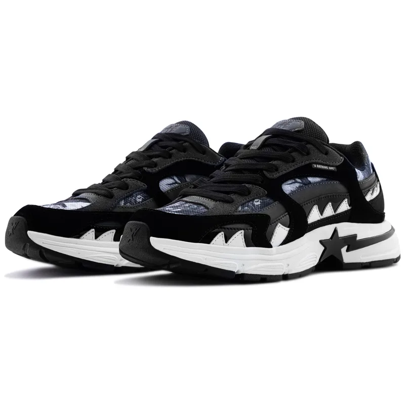 Мужские повседневные кроссовки low top A BATHING APE, черный BKX — фото 3