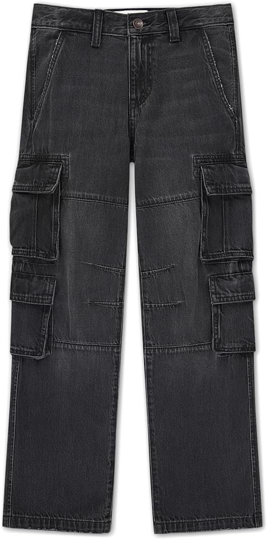 

Джинсы abercrombie kids Baggy Denim Cargo Pants, цвет Vibe