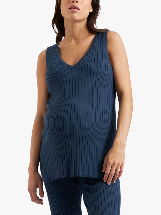 

Топ для беременных и кормления Sophie из ребристого трикотажа Ripe, French Navy