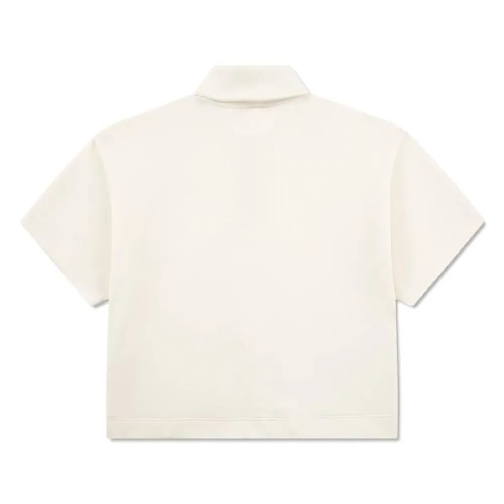 Детская рубашка-поло Lacoste 347046 с коротким рукавом Lacoste kids, белый — фото 2