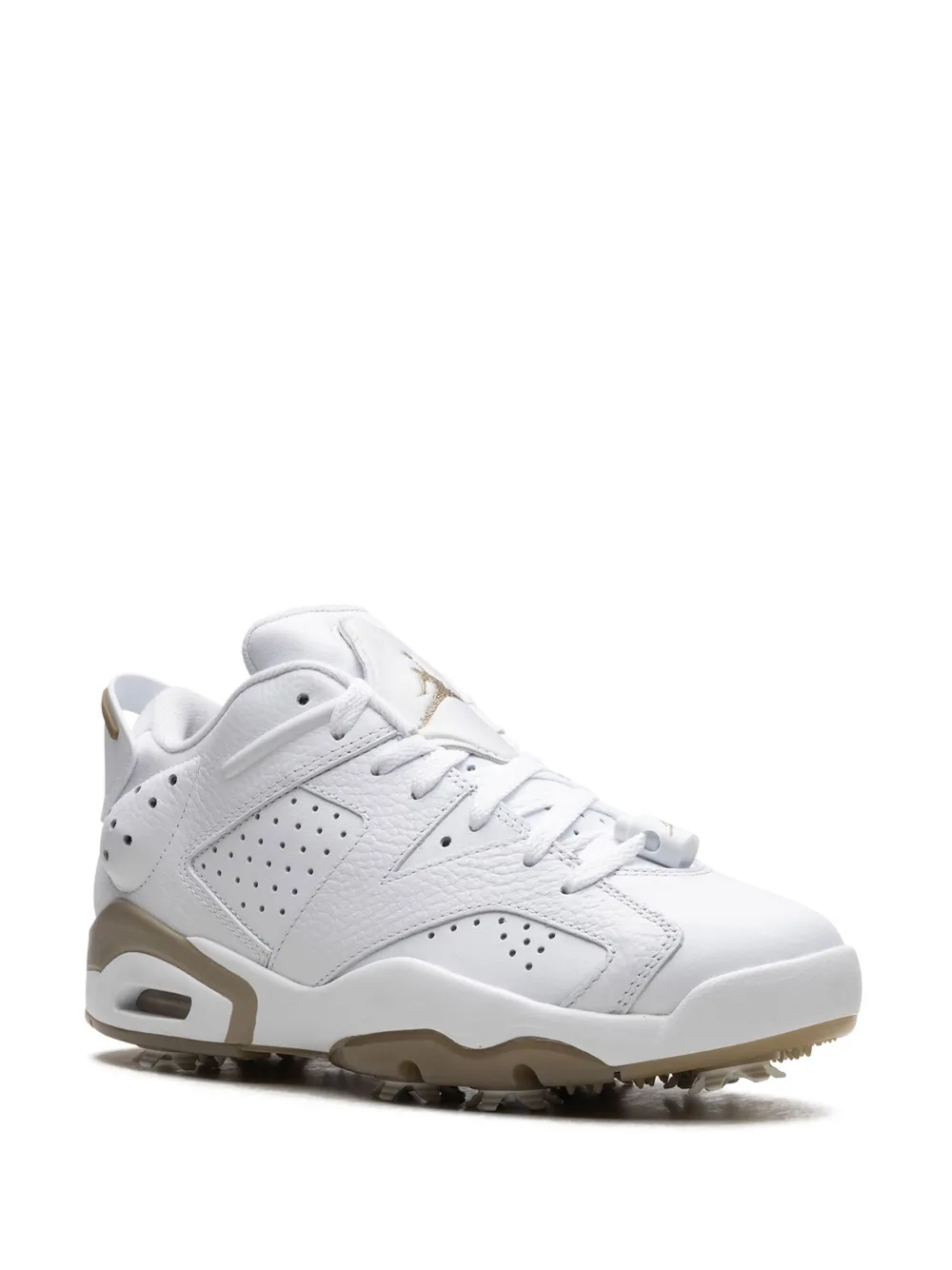 Кроссовки Air Jordan 6 Low Golf White/Khaki, белый — фото 2