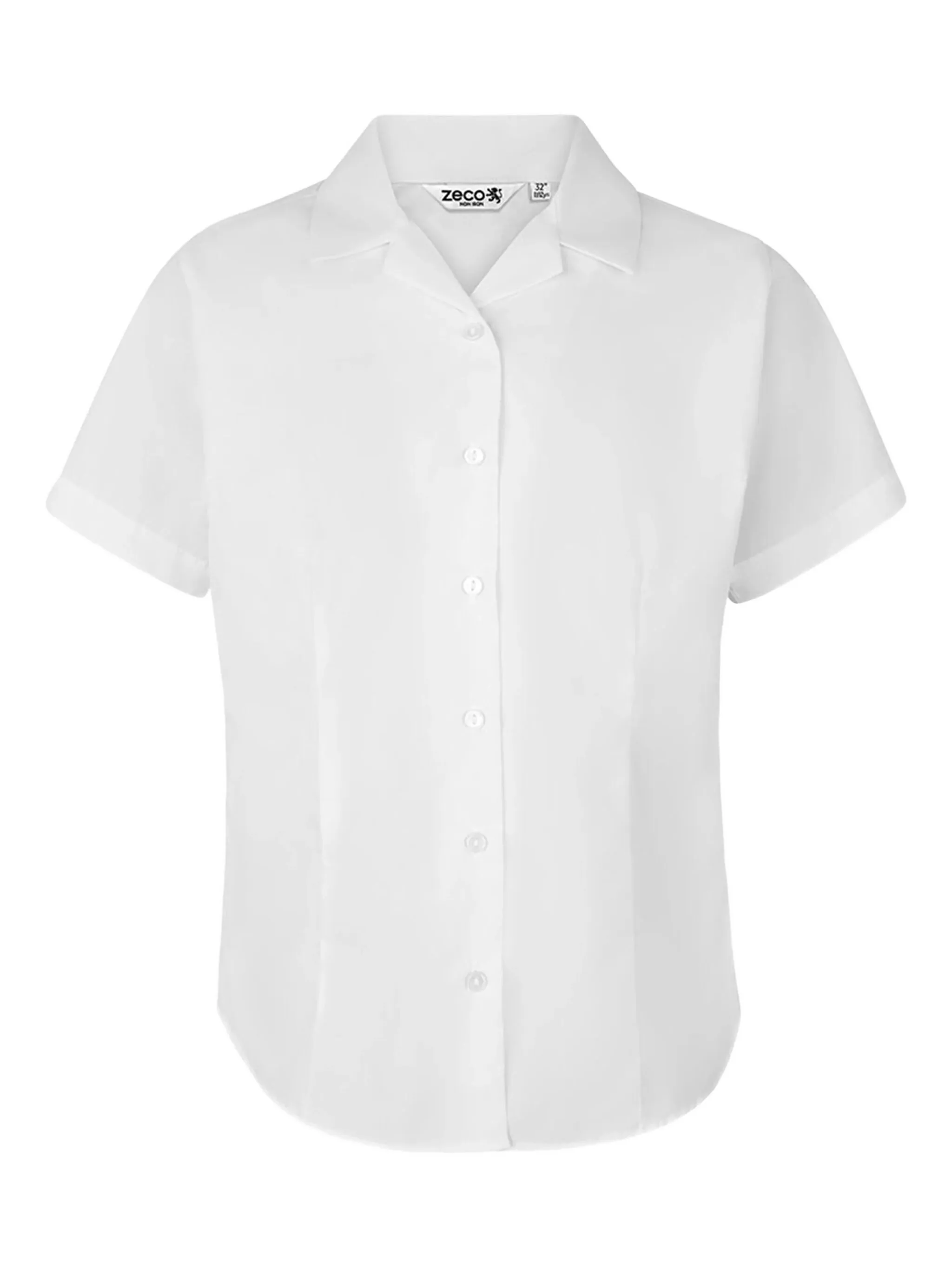 Комплект из двух рубашек с короткими рукавами Zeco Schoolwear Kids, белый — фото 2