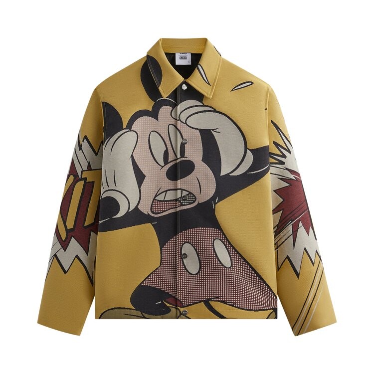 

Куртка Kith For Mickey & Friends Tapestry Coaches 'Beam', кремовый, Бежевый, Куртка Kith For Mickey & Friends Tapestry Coaches 'Beam', кремовый