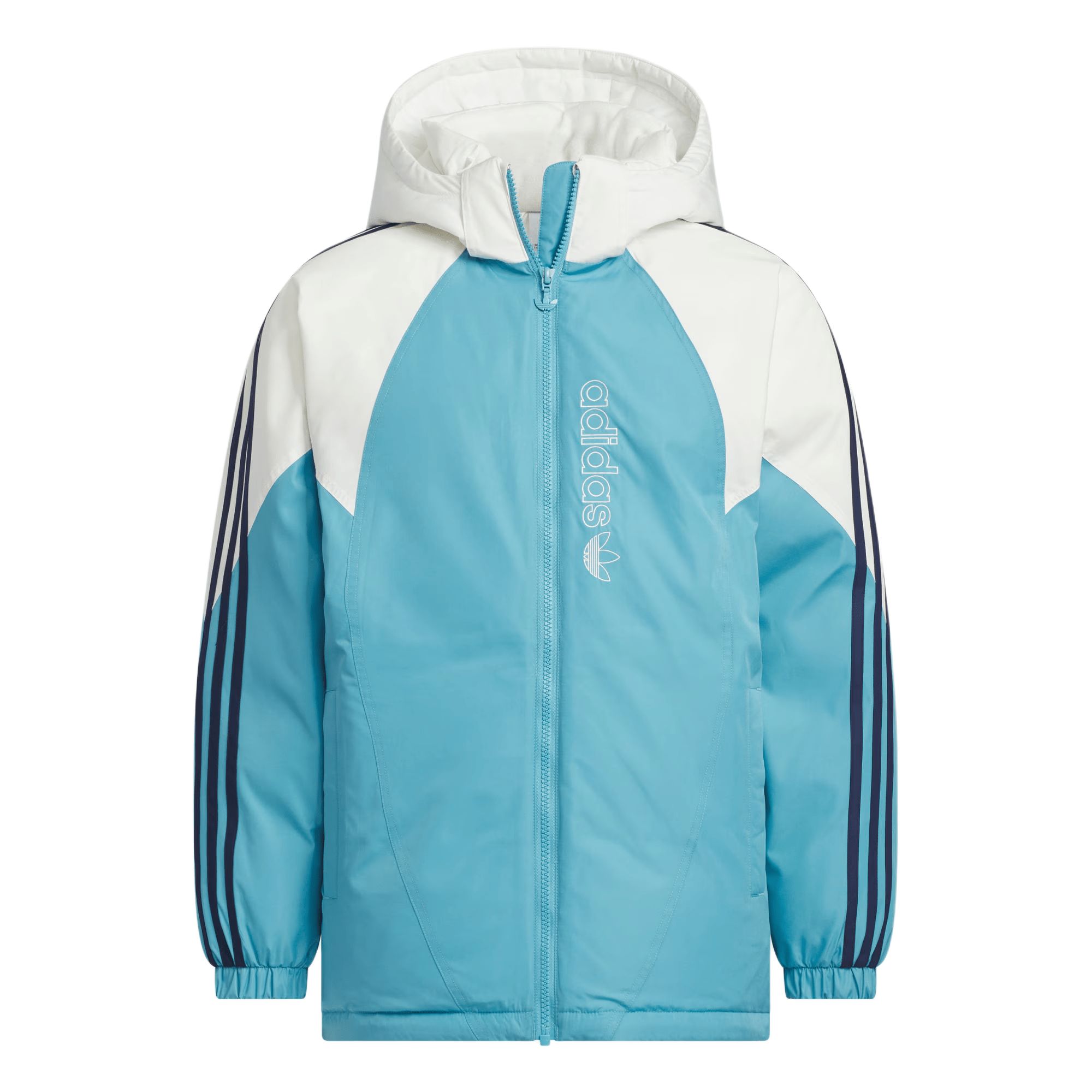 Куртка пуховая Adidas Originals Kids, винтажная синяя — фото 2