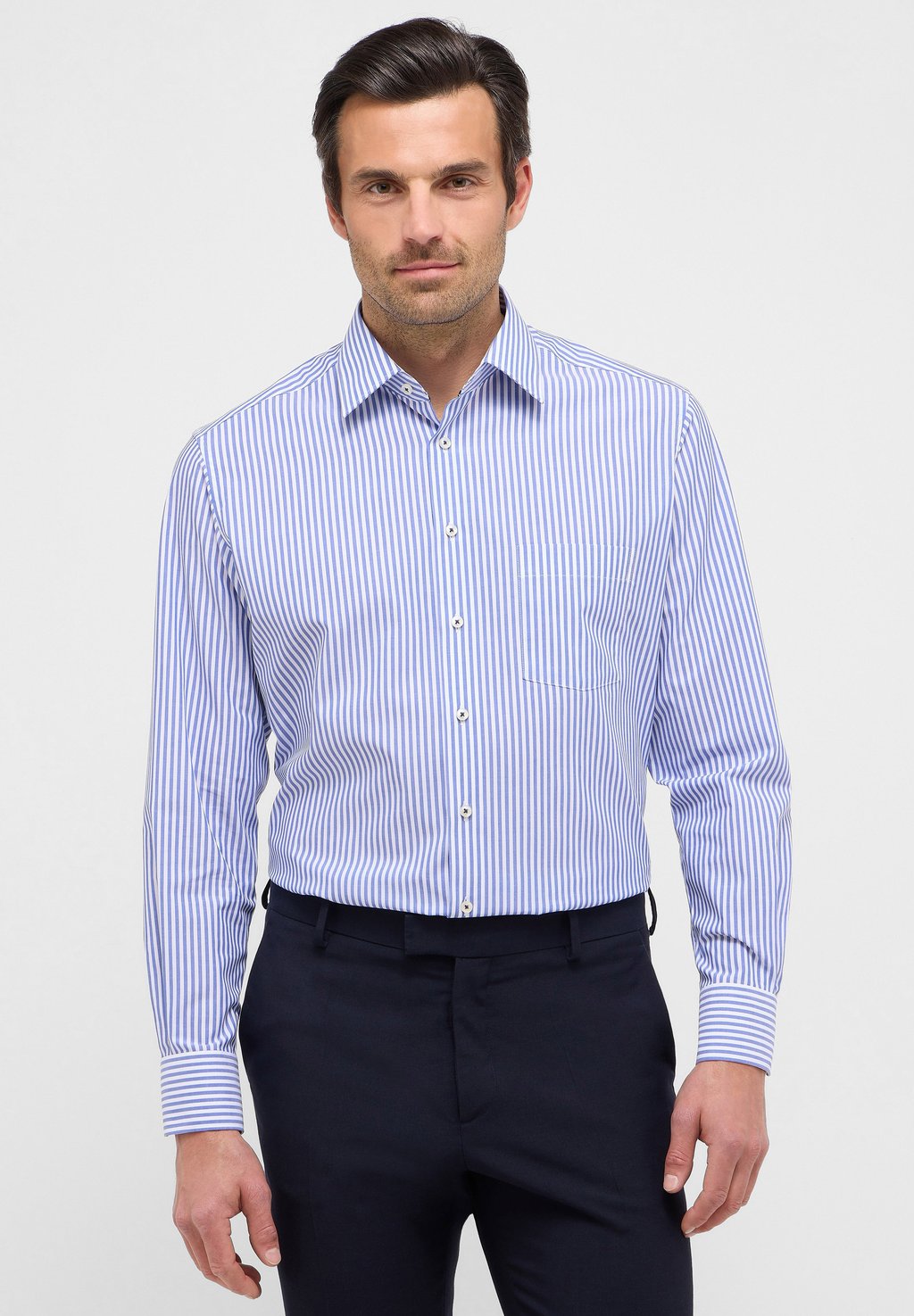 

Рубашка GESTREIFTES MODERN FIT Eterna, темно-синий