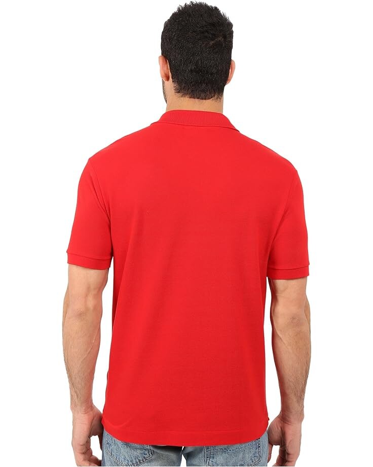 Поло Lacoste L1212 Classic Pique Shirt, красный — фото 3
