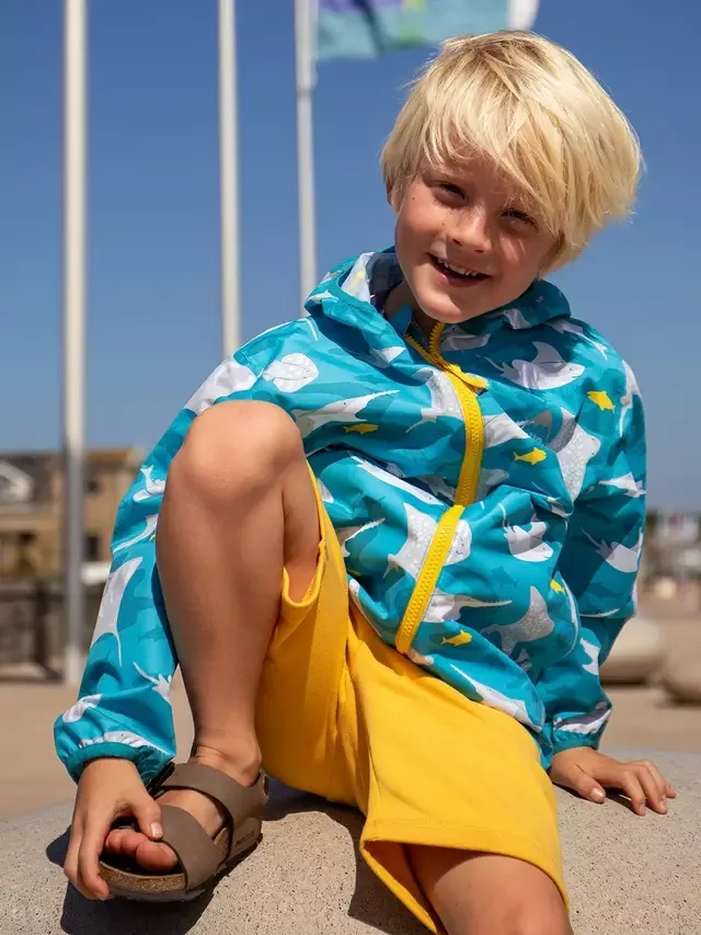 Детская водонепроницаемая куртка Rain Or Shine Ray, цвет Тропические лучи Frugi — фото 2