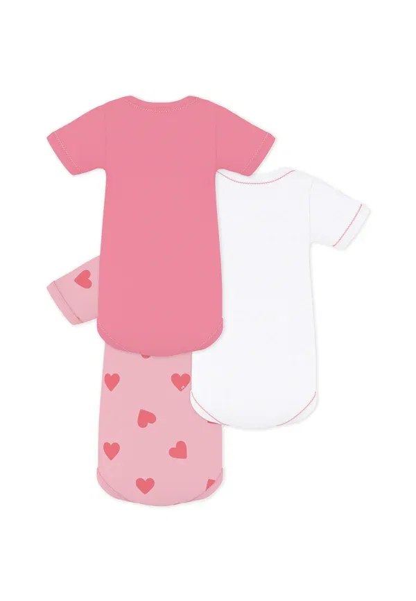 Комплект из 3 боди Petit Bateau, розовый — фото 2